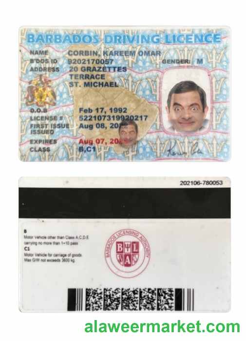 Barbados driving license